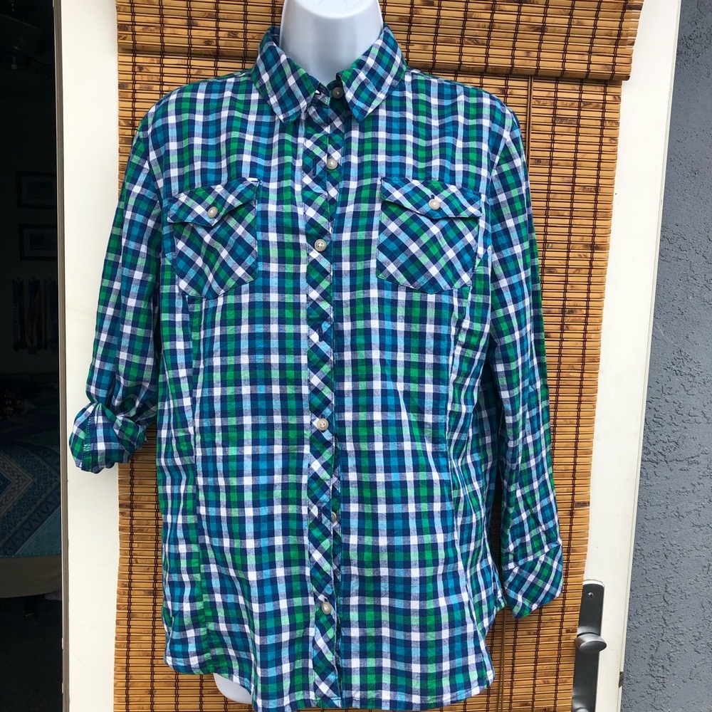 Madras button up